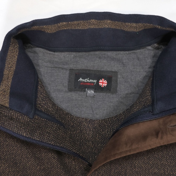 Anthony of London Brown/Navy Pullover - Men's X-Large - Picture 4 of 5